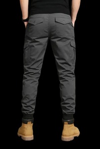 กางเกงยุทธวิธีของผู้ชายขนาดใหญ่กางเกงทำงานลำลองแบบทนทานพร้อมกระเป๋าซิปสำหรับงานกลางแจ้ง - Product Image 3