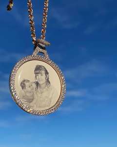 Luxe 925 Sterling Silver Femmes Plaqué Or IGI Certifié Hip Hop Conception Moissanite Glacé Argent Sac Caution Pendentifs Charmes - Product Image 2