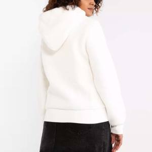 Sudadera con capucha y forro polar para mujer, Sudadera con capucha cálida y esponjosa con bordado de piel de Sherpa para mujer, Sudadera con capucha pesada de invierno para niñas - Product Image 2