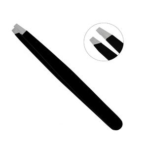 Pinzas profesionales de acero inoxidable para mujer HASIBI NAQIBI, estilo personalizado, modelado de cejas dirigido inclinado, precio al por mayor - Product Image 6