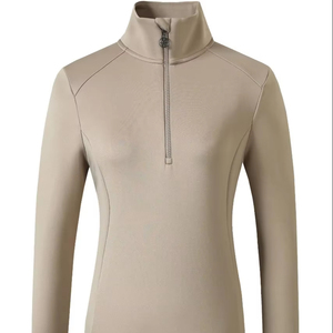 Pulls d'équitation pour femmes élégants et minces respirants renforcés style équestre tissu léger durable confortable - Product Image 1