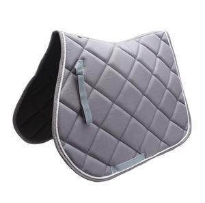 Tapis de selle de cheval anglais gris clair de qualité supérieure de concepteur Polyester/coton tissu de forage anglais équitation équestre vente en gros - Product Image 1