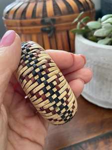 Brazalete de mimbre hecho a mano estilo bohemio, joyería de moda para mujer para fiesta y boda - Product Image 5