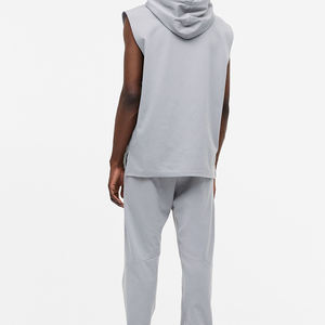 Pantalones de chándal de algodón ajustados, ropa de calle OEM, pantalones de yoga con patrón recto - Product Image 6