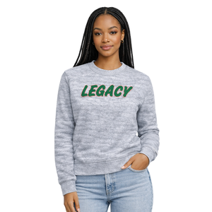 Sudadera Gris 08 Legacy con Cuello Redondo, Ropa de Hermandad Griega, Sudadera Rosa y Verde para Mujer, Ropa Casual de Hermandad Universitaria Griega - Product Image 5