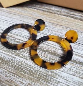 Boucles d'oreilles en résine faites à la main Bijoux de déclaration à la mode colorés légers pour les femmes Occasions décontractées et formelles - Product Image 3