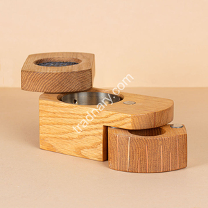 Brûleur d'encens en bois Mubkhar, design moderne, utilisation en intérieur, cadeau du Ramadan par Tradnary Exim Pvt Ltd - Product Image 1