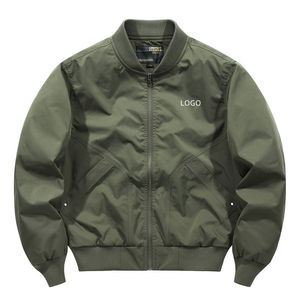 Chaqueta bomber con estampado de logotipo personalizado para hombre, chaqueta bomber de secado rápido para hombre, venta directa de fábrica, chaquetas bomber para hombre 2025 - Product Image 1