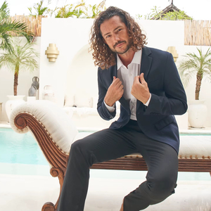 Pantalones Formales Clásicos de Corte Recto para Hombre BEAM, Talla XL, 100% Poliéster, Cierre de Cremallera, Cintura Media, Color Sólido, Cómodos para el Verano - Product Image 1