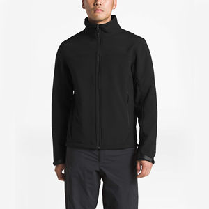 Chaqueta Cortavientos Ligera Impermeable con Logotipo Personalizado, Chaqueta Softshell Negra con Cremallera Completa para Invierno, Ropa de Exterior con Bolsillos, Fábrica OEM - Product Image 5