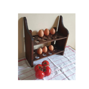 Un porte-œufs en bois hollandais d'une capacité de vingt-quatre œufs - Product Image 6