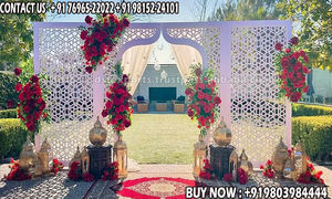 Arabian Wedding Laser Cut Style Panels Arabian Style Hot Sale Wedding <b>Backdrop</b> <b>Stand</b> Muslim Wedding Laser Cut Metal Panel - Product Image 2