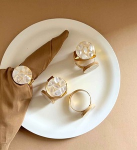 <b>Circle</b> Shape Napkin <b>Ring</b> & Tissue Paper Towel Dispenser Dining Table Decor Accessory for Kitchen Restaurant Hotel or Office - Product Image 2