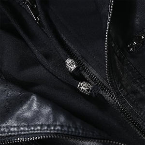 Fashion Wear Women Trendy <b>Outfit</b> Genuine <b>Sheep</b> Skin Motorcycle Jacket Reversible New Windproof Button Collar Waterproof - Product Image 5