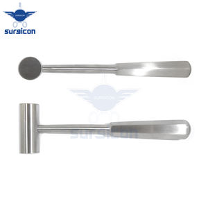Venta al por mayor Partsch ortopédico 22MM 18cm 220g instrumentos quirúrgicos manuales de Acero Inoxidable base Surgicon hueso martillo mazos MOL - Product Image 6