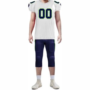 Nouveauté Maillots de football américain personnalisés Respirant Couleur personnalisée Manches courtes Grande taille Évacuation de l'humidité Fabriqué au Pakistan - Product Image 4