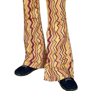 Pantalons évasés pour hommes à la mode - Taille haute, anti-froissement, tissu en coton lourd, service OEM disponible - Product Image 4