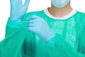 Robe médicale jetable à manches longues, respirante et imperméable, robe de protection pour hôpital, pour usage médical - Product Image 6