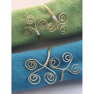 <b>Gold</b> Mirror Polished New Portugal Napkin Ring Party Hotel High Quality Amazing Round Branched Design Napkin Ring for Wedding - Product Image 6