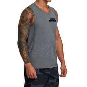 Camiseta sin Mangas para Hombre, Diseño Moderno, Precio al por Mayor, Transpirable, Ecológica, de Poliéster/Algodón, Colores y Tallas Personalizadas, Alta Calidad - Product Image 2