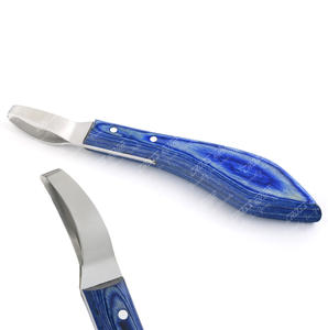 Hot Selling Farrier Tools Loop Knife Sharp Steel Loop Knife for Accurate Hoof Shaping Green <b>Wooden</b> Handle Nonslip Grip - Product Image 1