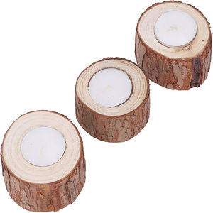 Bougeoir en bois de qualité fantaisie utiliser décor d'hôtel à la maison décor bougeoir en bois conception personnalisée disponible - Product Image 3