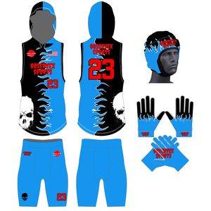 Compression Fit Hooded 7V7 Flag Football Uniform 100% Sublimated Stretchable Fabric Breathable Quick Dry Moisture-Wicking - Product Image 4
