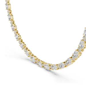 สร้อยคอเพชรแล็บ 1.28 กะรัต ความใส VVS-VS สี EF ตัวเลือกทอง 18KT, 14KT, โรสโกลด์, เยลโลว์โกลด์, ไวท์โกลด์ เครื่องประดับหรูหรา - Product Image 4