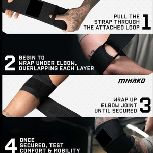 Bandages élastiques de musculation avec logo personnalisé pour les coudes et les genoux, vêtements d'entraînement et de fitness respirants, vêtements de fitness de taille supérieure - Product Image 6