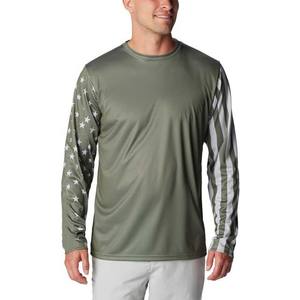 Design personnalisé imprimé par sublimation OEM Service à manches longues Performance Vêtements pour hommes Chemises de pêche Polyester Spandex 220g - Product Image 1