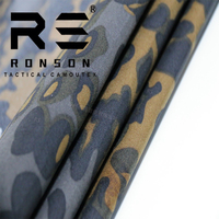 Kain Cordura Nylon 500D dengan Pola Daun Oak Kamuflase Musim Gugur, Tenunan untuk Perlengkapan Taktis, Pakaian Olahraga, dan Kostum