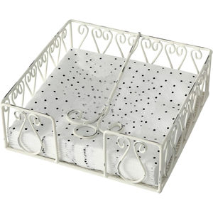 Porte-serviettes de table pour restaurant et hôtel, porte-serviettes moderne en métal doré avec bras lesté, distributeur de serviettes carré - Product Image 3