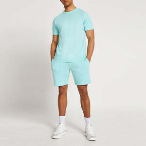 Custom <b>Men</b> 2pcs Short Set <b>Summer</b> T <b>Shirt</b> And Short Set <b>For</b> <b>Men</b> Sweat Suit Cargo Shorts Set - Product Image 4