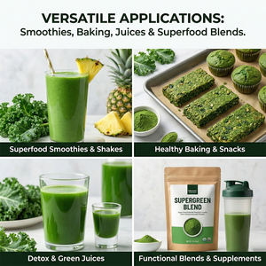 Bubuk Kale Ekstrak Herbal Sulforaphane Prekursor Larut Air Serat Tinggi Antioksidan <span class=keywords><strong>Vitamin</strong></span> <span class=keywords><strong>K</strong></span> Makanan Kesehatan Kelas Makanan Shandong - Product Image 4