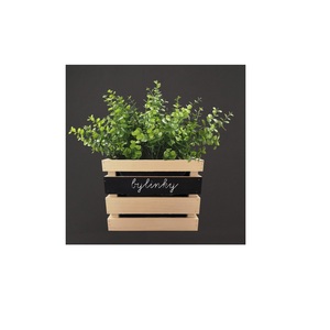 Pot de fleur en bois d'apparence naturelle, look tendance, plusieurs couleurs, utilisation à prix abordable pour les jardins et la décoration de balcon à la maison - Product Image 2