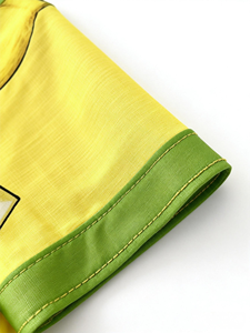 Abito estivo casual da donna in stile bohémien, comodo, senza maniche, con motivo a foglie di limone a blocchi di colore - Product Image 3