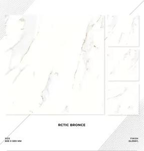 Carreaux de bois Sol rustique 60X60cm Effet marron Grain de porcelaine pour carrelage en bois pour revêtement de sol Carreaux de porcelaine fabriqués en Inde - Product Image 3