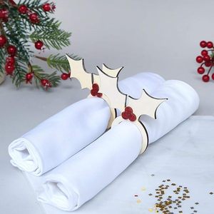Rond de serviette en bois en forme de cerf Décor de table unique pour les fêtes de Noël et autres événements pour les pièces de centre de table - Product Image 2
