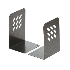 Heavy-Duty Iron Bookends Eco-Friendly Black <b>Decorative</b> Metal <b>Book</b> Ends Holder Office <b>Shelves</b> Bookstands Bookstopper - Product Image 2