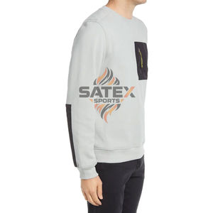 Sweat-shirt unisexe à col rond en molleton brodé de haute qualité, design personnalisé, coupe ample, manches longues, 100% coton, vêtements d'hiver - Product Image 2