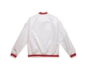 2025 vente en gros Logo personnalisé de haute qualité 100% Satin Polyester veste imperméable hommes Satin Varsity veste - Product Image 2