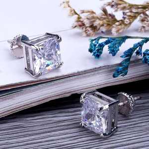 Vente chaude S925 Sterling Silver Circulaire Micro Pave Zircon Personnalité De Mode Boucle D'oreille Bijoux pour Femmes Hoop Boucles D'oreilles Bijoux - Product Image 2