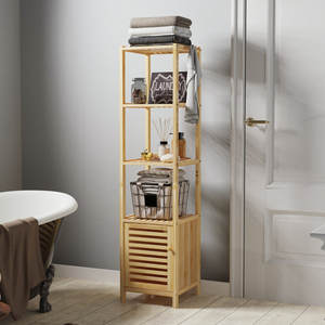 Solid <b>Wood</b> Freestanding <b>Bathroom</b> <b>Cabinet</b> Elegant <b>Bathroom</b> Furniture - Product Image 1