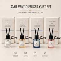 Diffuseur de parfum moderne pour voiture à clipser sur grille d'aération, diffuseur de parfum d'hôtel, diffuseur à bâtonnets de fleurs séchées évaporatif