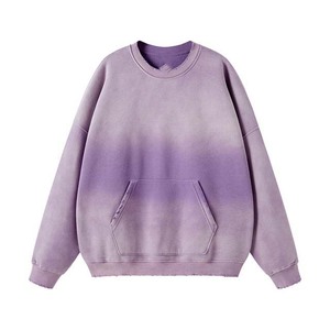 100% coton lavé à l'acide 380G 100% coton broderie sweats à capuche personnalisés hommes sweats avec poches basiques Streetwear surdimensionné - Product Image 2