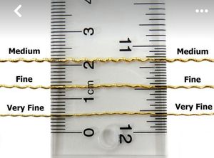 Hilos metálicos de oro y plata de primera calidad, flecos y borlas de alambre de Mylar Bullion para ropa religiosa - Product Image 3