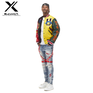 Chaqueta Universitaria Unisex de Alta Calidad, Directo de Fábrica, Personalizada con Impresión y Bordado, Lona Transpirable, Servicio OEM - Product Image 5