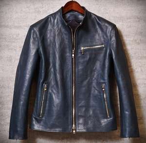 Chaqueta Bomber de cuero de longitud completa para hombre personalizada de calidad superior Cuero Premium de alta calidad - Product Image 1