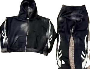 Ropa Deportiva para Hombre con Capucha, Ligera, Transpirable, Estampada, de Color Sólido, con Cinturón Elástico en Contraste Personalizado, Ideal para Gimnasio y Jogging - Product Image 3