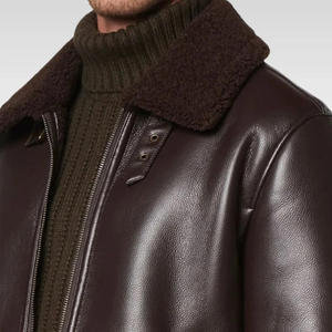 Chaqueta de piloto de bombardero para hombre con logotipo personalizado estampado bordado moda Streetwear prendas de vestir exteriores OEM proveedor de fábrica - Product Image 3